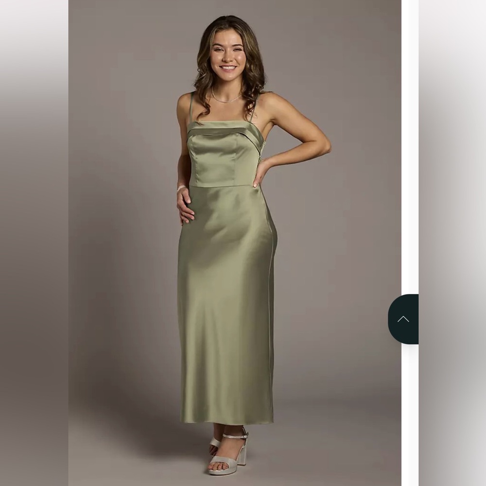 David’s Bridal Charmeuse Dress